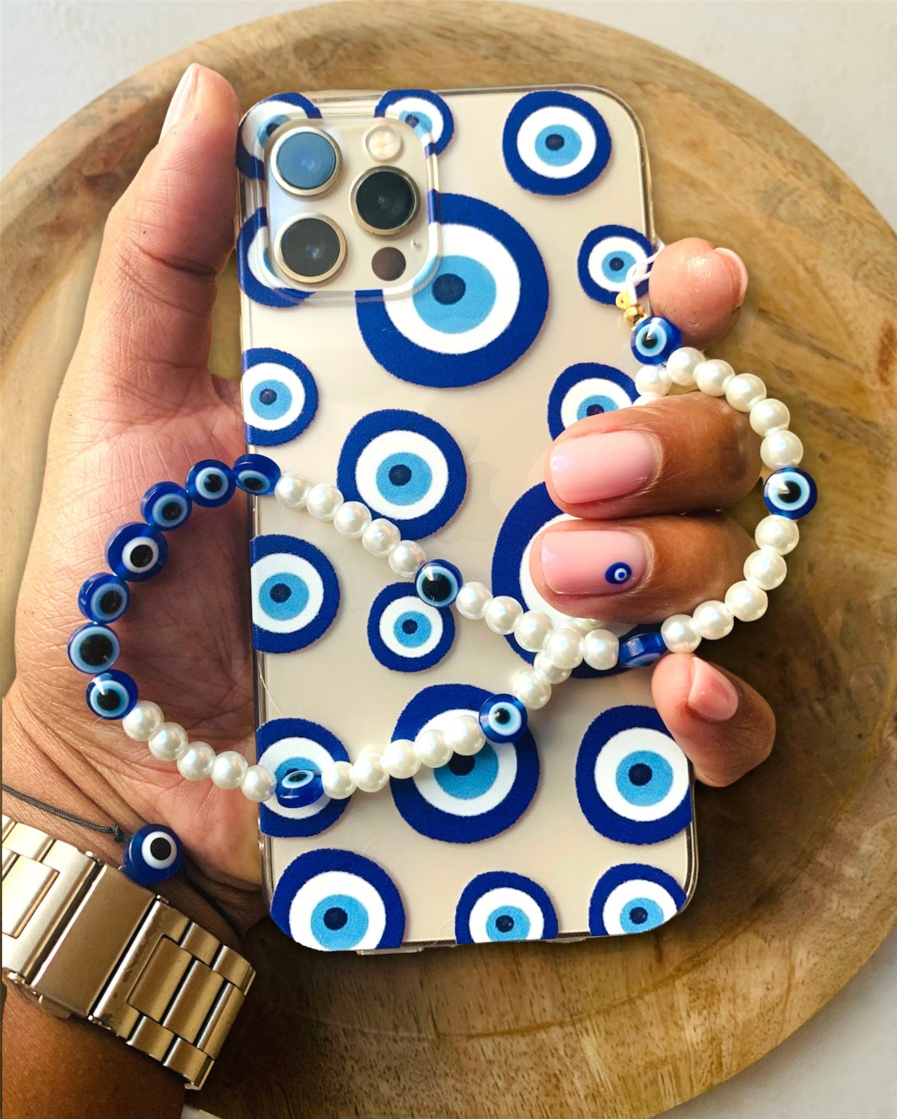 Coque de téléphone - coque iPhone - coque et son bijou de téléphone - seule ou en duo - nazar