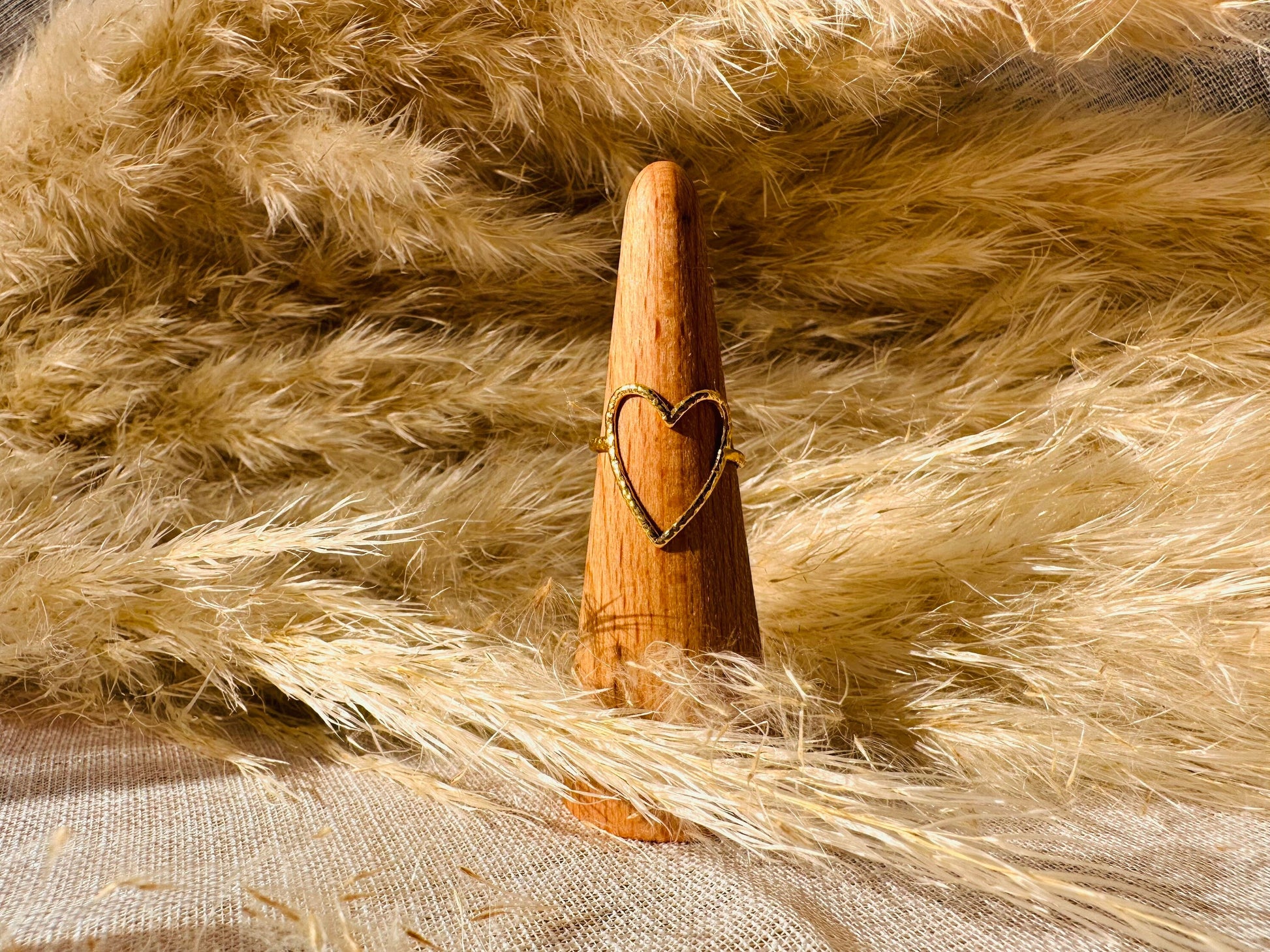 Bague coeur - dorée