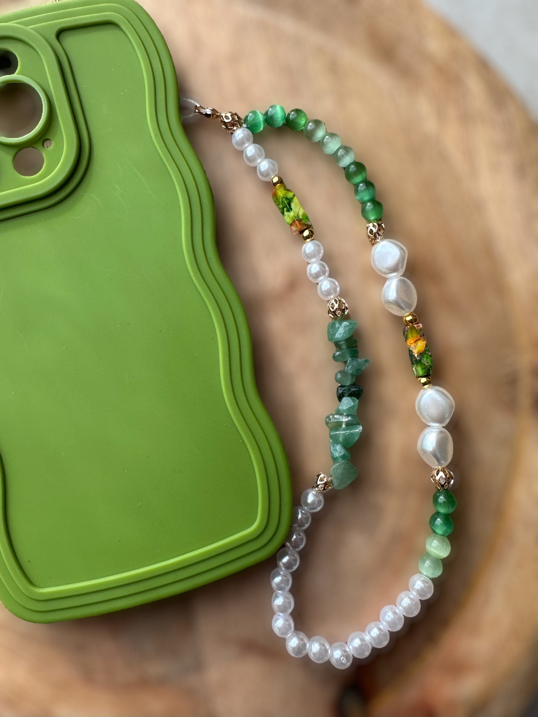 Coque et bijou de telephone - coque bord ondulé - seule ou en duo - phone case - coque iPhone