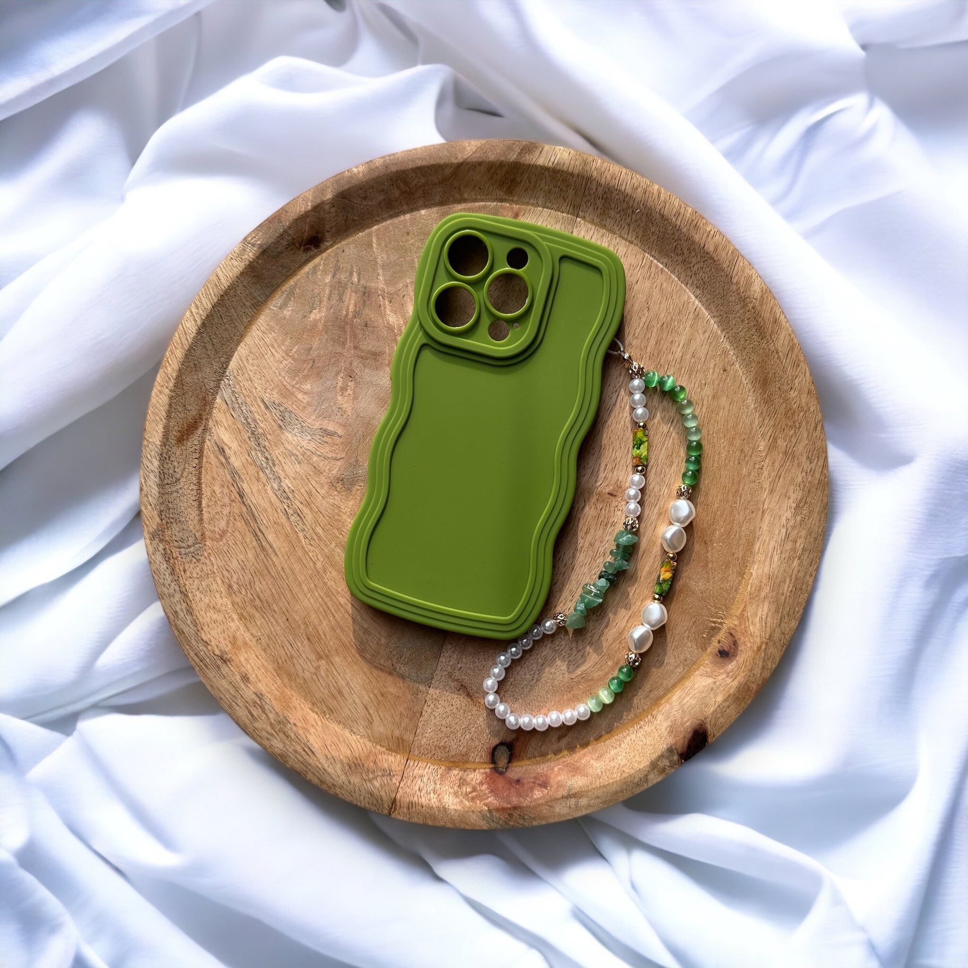 Coque et bijou de telephone - coque bord ondulé - seule ou en duo - phone case - coque iPhone