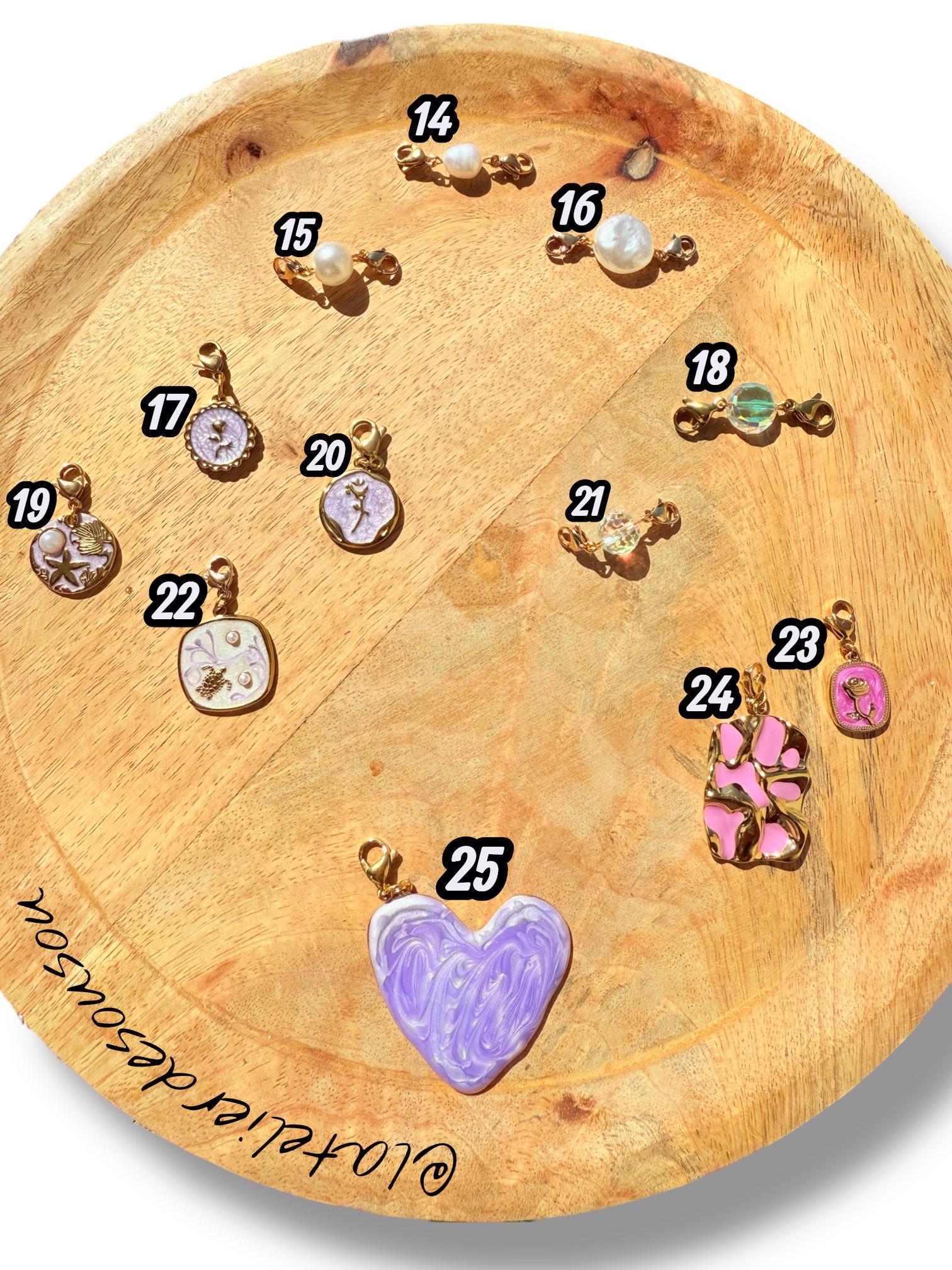 Collier acier inoxydable argenté | Breloques interchangeables personnalisables | Bijou tendance femme fait main