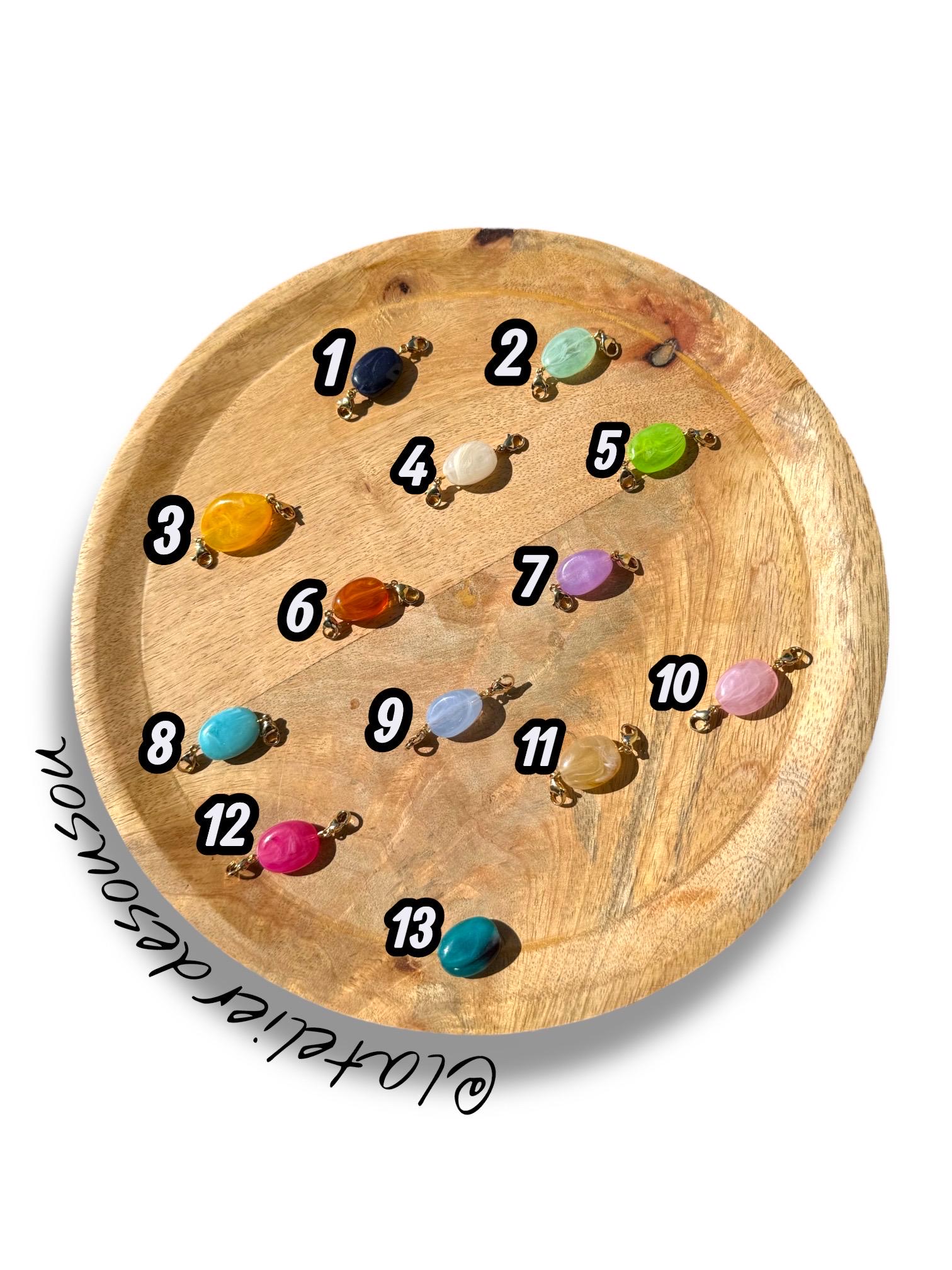 Collier acier inoxydable argenté | Breloques interchangeables personnalisables | Bijou tendance femme fait main