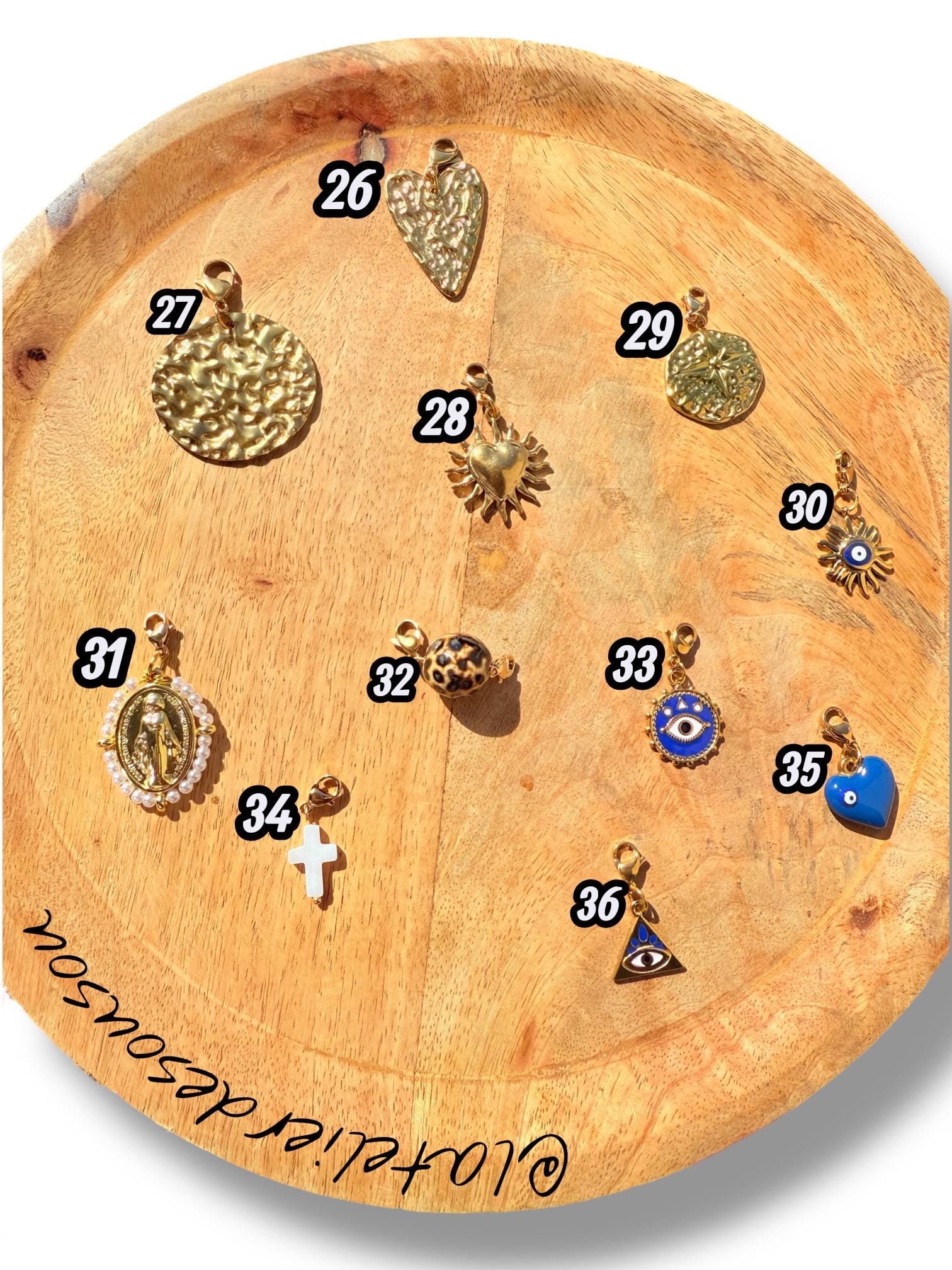 Collier acier inoxydable argenté | Breloques interchangeables personnalisables | Bijou tendance femme fait main