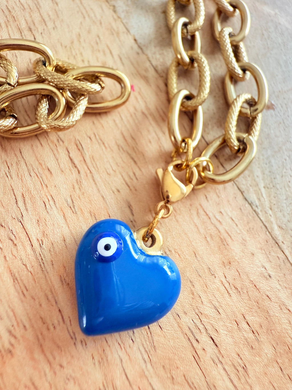 Breloque interchangeable pour collier | Charm en acier inoxydable et pierres naturelles | Bijou tendance personnalisable