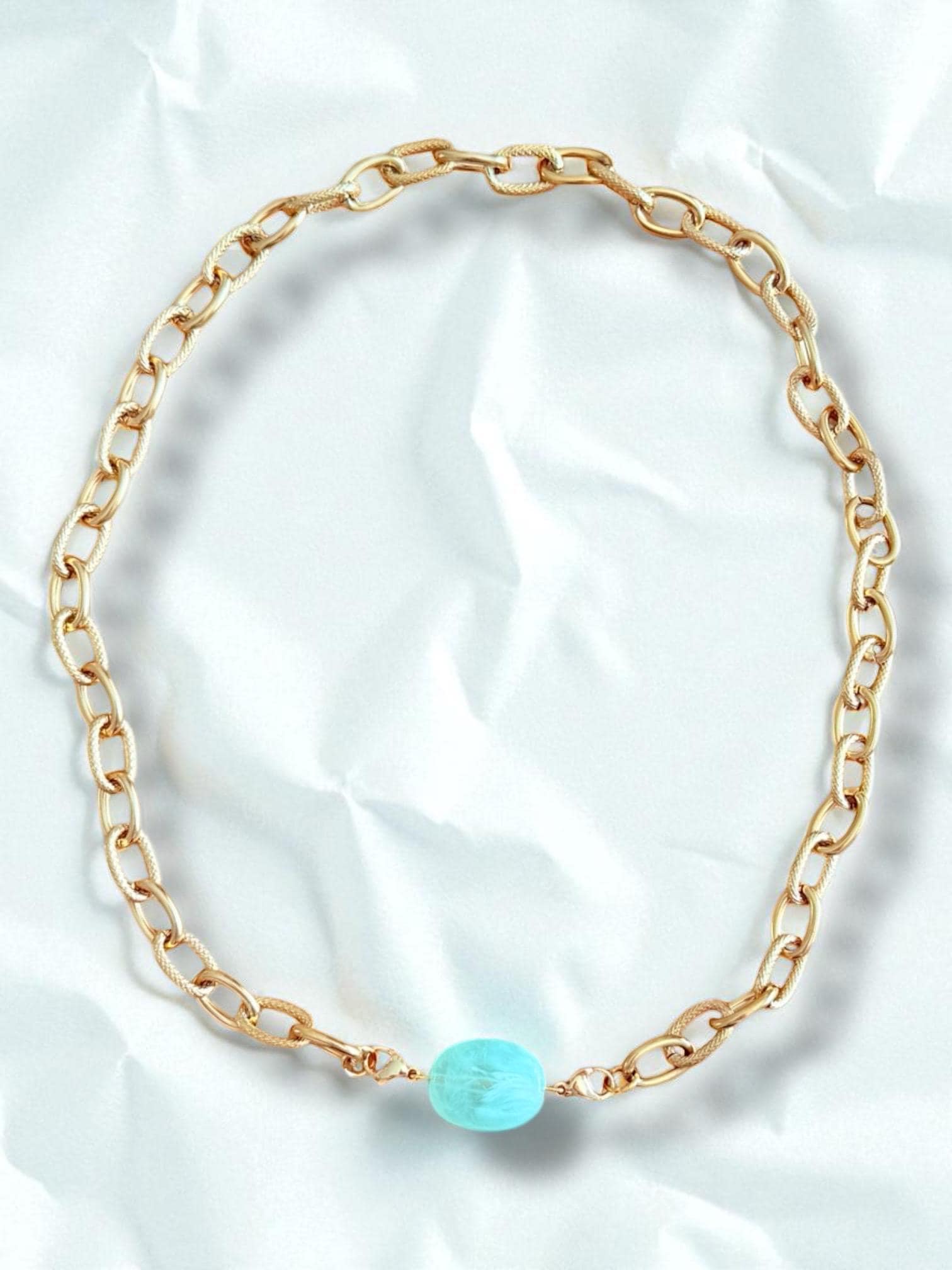 Collier acier inoxydable doré | Breloques interchangeables personnalisables | Bijou tendance femme fait main