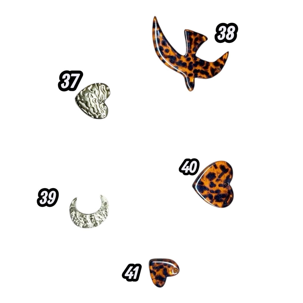 Breloque interchangeable pour collier | Charm en acier inoxydable et pierres naturelles | Bijou tendance personnalisable